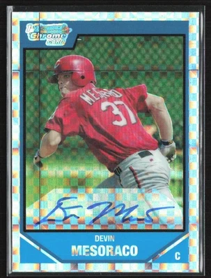Devin Mesoraco 2007 Bowman cromo X-fractor automático/225 B #BDPP115 Cincinnati Reds Foto 1 de 2
