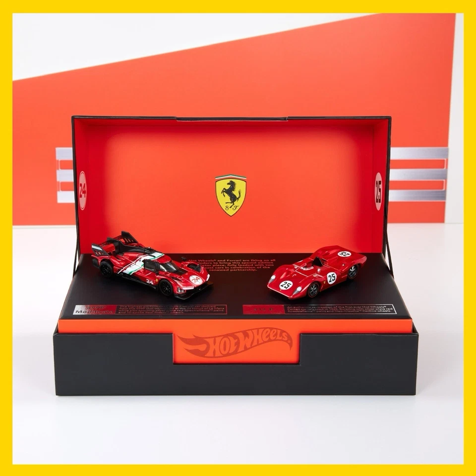 Hot Wheels x Ferrari Heritage Collection Set 312P & 499P  SKU#: JDK37 - Image 1 of 4