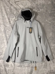 AFTCO Reaper Para hombres Grande A Prueba de Viento Pullover Chaqueta con Capucha Gris Puerto Nuevo con Etiquetas $109 - Imagen 1 de 4