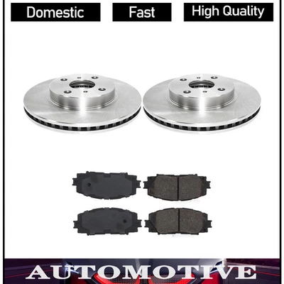 Rotores de freio dianteiro e pastilhas de freio de cerâmica para Toyota Prius C 2012-2016 - Imagem 1 de 3