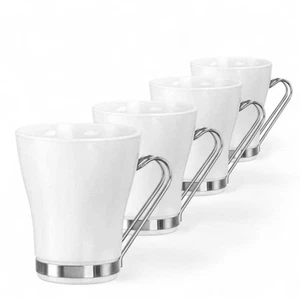 Taza de café/té Bormioli Rocco Aromateca blanca Oslo 23,5 cl juego de 4 en blanco abuelo - Imagen 1 de 7