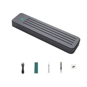 M.2 SSD-Box Aus Aluminium, UnterstüTzt NVMe/NGFF SATA TYPE-C USB3.2 GEN2 Al7602 - Afbeelding 1 van 9