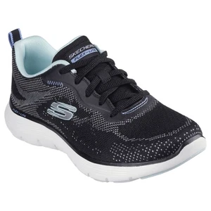 Womens Skechers Flex Appeal 5.0 Black Aqua Athletic Shoes - Bild 1 von 6