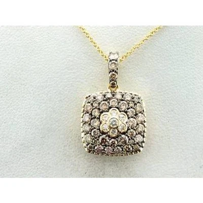 Collar con colgante de diamantes de chocolate marrón Le Vian en oro amarillo de 14 K 1 5/8 quilates Foto 1 de 4