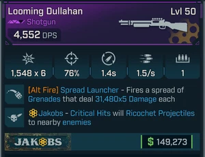 Borderlands 4 ⭐ LOOMING DULLAHAN⭐SPREAD LAUNCHER⭐JAKOBS ⭐GOD ROLL - Bild 1 von 1