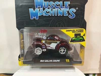 Muscle Machines  1/64  1941 WILLYS COUPE #11 , With Stand - Image 1 of 4