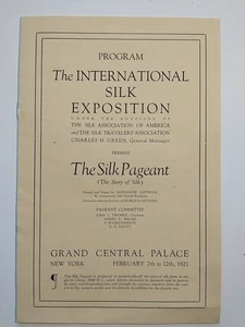 Antique, 1921, New York Silk Show Exhibit Program Pamphlet Grand Central Palace - Picture 1 of 4