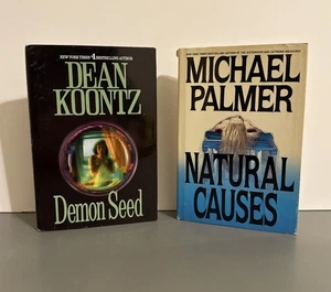 2 Horror Lot | Natural Causes, Michael Palmer + Demon Seed, Dean Koontz 1990’s - Imagen 1 de 8