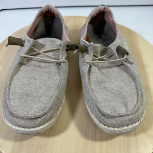 Hey Dude Wendy Chambray - White Nut Damenschuhe Slipper Loafer Gr. 8 EU 39 - Bild 1 von 7