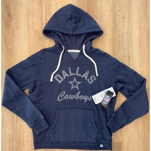 NWT Women's Dallas Cowboys '47 Brand Hoodie - Small - Navy Blue - Picture 1 of 5