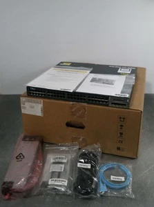 NEW Cisco Catalyst 3560-X Switch 30PWS-C3560X-48T-E w/C3K-X-NM-1G Network Module - Picture 1 of 12