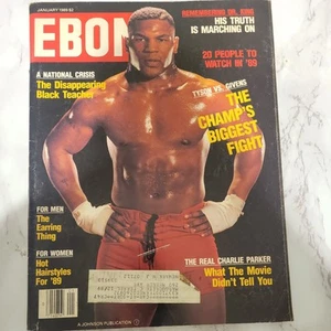 super Rare 1989 issue-Ebony Magazine-Mike Tyson - Picture 1 of 2