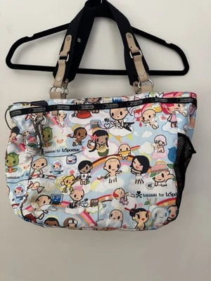LeSportsac × Tokidoki RETIRED Paradiso Print Tote Bag With Original Charm READ - Image 1 of 4