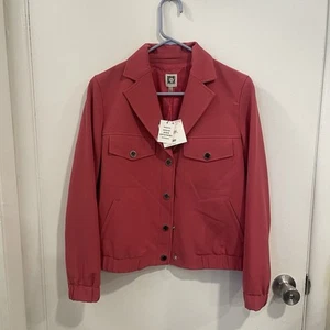 Chaqueta Anne Klein para mujer talla 6 roja Brenton con etiquetas - Imagen 1 de 9