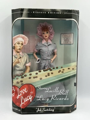 Mattel I Love Lucy Barbie Doll "Job Switching" Episode 39 ~ Mint in Box - Image 1 of 4