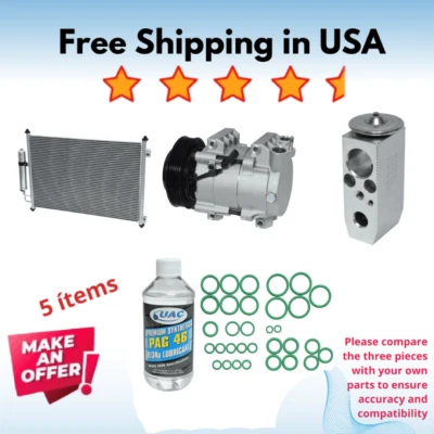 压缩机、冷凝器和阀 A/C Fit 日产 Rogue 2008 - 2012 — 第 1/4 张图片