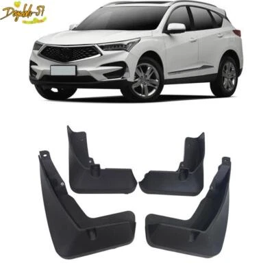 Genuine Front & Rear Molded Splash Guards Mud Flaps For 2019-2024 Acura RDX - Imagem 1 de 4