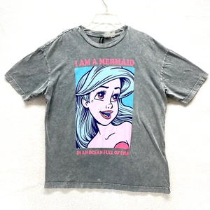 Divided H&M Disney Little Mermaid Graphic T-Shirt Women's Size XS - Grunge Look - Picture 1 of 13