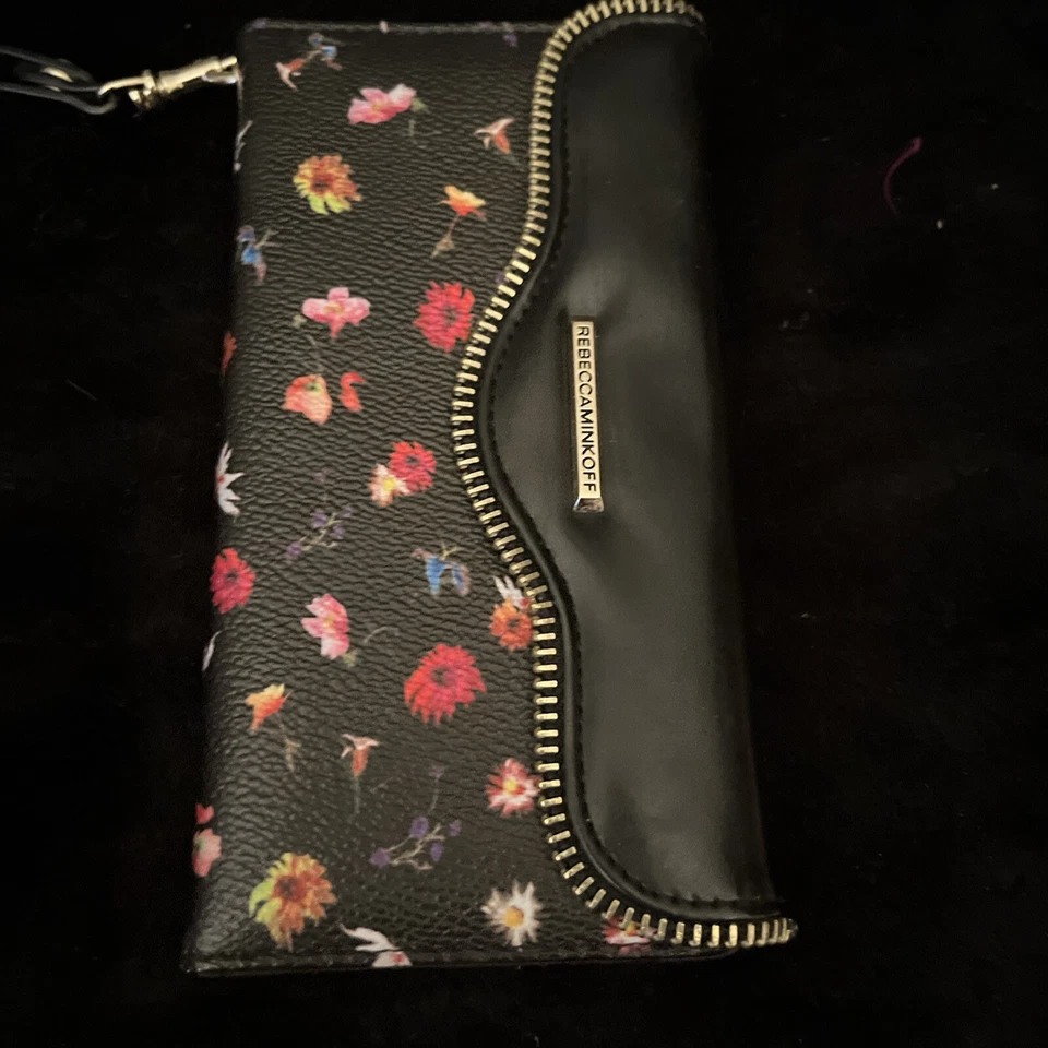 Funda Rebecca Minkoff-Mate Cuero Floral Apple iPhone 6 Plus Teléfono Estuche Muñequera Foto 1 de 3