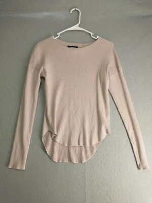 Suéter Express Mujer Pequeño Marrón Cuello Redondo Manga Larga Fluido Pullover  Foto 1 de 4