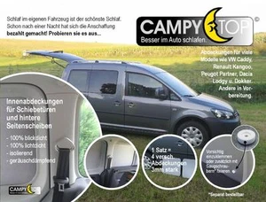 Dacia Dokker ab 2013 statt Gardine 6 dichte Fensterabdeckungen Sonnenschutz - Bild 1 von 1
