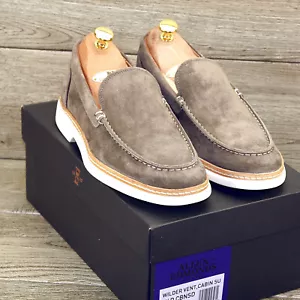 * NUEVO * $295 Allen Edmonds WILDER Mocasín Veneciano 7.5 D Gamuza * Añadir $15 Árboles - Imagen 1 de 12