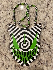 💥 NUEVO Collar Ghengar Ghastly Kandi Perler EDM EDC Fest Rave Dance 🤘🏼 - Imagen 1 de 1