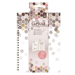 Papermania A5 Notebook Capsule Geometric Mocha 75 Double Sided Pages 130gsm - Picture 1 of 1