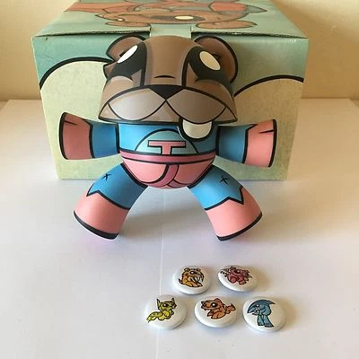 RARO Joe Ledbetter SUPER TEETER Kidrobot SDCC 2007 LE 500 Figura de Arte de Vinilo JLED Foto 1 de 4