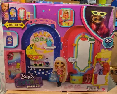 BARBIE EXTRA MINIS бутик дорожный набор (новый) - Изображение 1 из 3