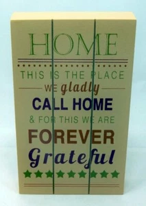 THIS IS THE PLACE WE GLADLY CALL HOME WOOD WORD ART SIGN BRAND NEW FREE SHIPPING - Picture 1 of 2