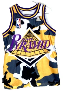 Camiseta negra Pyramid East NBA Pro para hombre grande de Los Angeles Lakers - Imagen 1 de 8