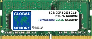 8GB (1 x 8GB) DDR4 2933MHz PC4-23400 260-PIN SODIMM MEMORY FOR LAPTOPS/NOTEBOOKS - Picture 1 of 1