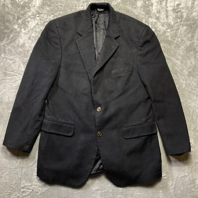 Abrigo Blazer Deportivo Grant Thomas Lord & Taylor 100% Cachemira Hombre’s 40 R Negro Foto 1 de 4