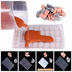Haus Baumaterial Fliesenmodell-Form Sand tisch Mini Ziegelstein Silikon form - Bild 1 von 16