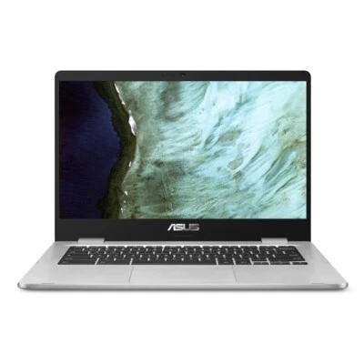 NEW Asus Chromebook 14” FHD C424MA-WH44F eMMC 4 GB RAM Silver Laptop NEW - Image 1 of 4