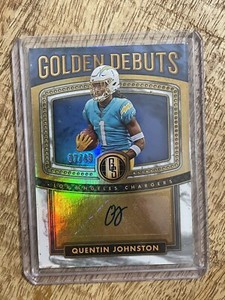 2023 Gold Standard Football Quentin Johnston Golden Debuts RC Autograph /49