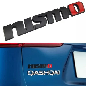 Schwarz NISMO Abzeichen Kofferraum Seite Emblem Body Styling Matt Aufkleber Sticker für alle - Bild 1 von 2