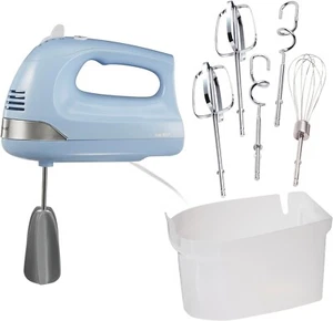 6-Speed Electric Hand Mixer with Whisk, Dough Hooks and Easy Clean Beaters - Picture 1 of 9