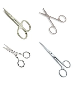 Professional Manicure Nose Eye Brow Nails Moustache Scissors - Picture 1 of 6