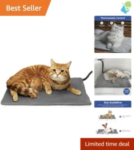 Cozy Heated Pet Pad for Dogs and Cats - Chew-Resistant with Fleece Cover - Picture 1 of 9