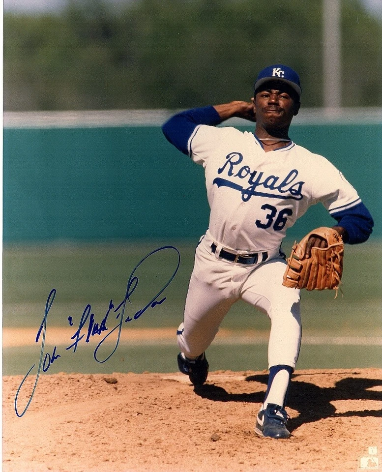 Foto assinada por Tom Gordon Kansas City Royals 8x10 polegadas - KC Flash Gordon - Imagem 1 de 1
