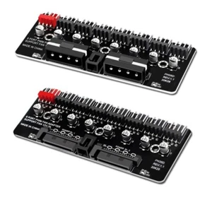 Molex Powered Fan Hub 10 Port 12V 3 Pin 4 Pin Fan PWM Hub Controller PC Chassis - Afbeelding 1 van 7
