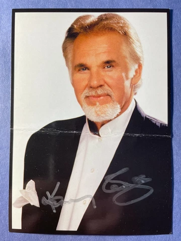 SIGNED KENNY ROGERS 5"X7" PHOTO AUTOGRAPH - DECEASED Cover