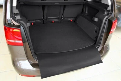 Alfombrilla de maletero con protección de borde de carga adecuada para VW Touran 1 1T GP GP2 2003-2015 - Imagen 1 de 4