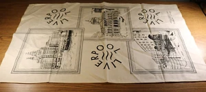Toalla de té de recuerdo Liverpool Inglaterra tapiz cotten 18"x31" inglés británico - Imagen 1 de 4