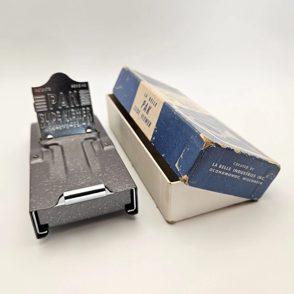 Visor de diapositivas vintage años 60 La Belle PAK 35mm excelente coleccionable, caja original Foto 1 de 4