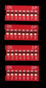 4 dip-switches 8 contacts - dip-16 - C&K - Picture 1 of 1