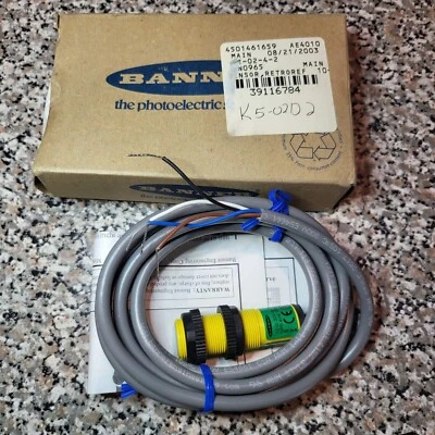 BANNER ENGINEERING S18SN6L, 28556, EZ BEAM PHOTOELECTRIC SENSOR - Image 1 of 4