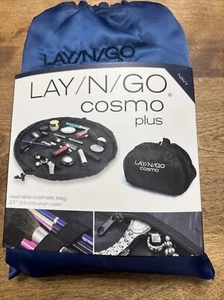 Lay-n-Go COSMO Plus 21" Washable Navy Blue Travel Cosmetic Bag New - Picture 1 of 2
